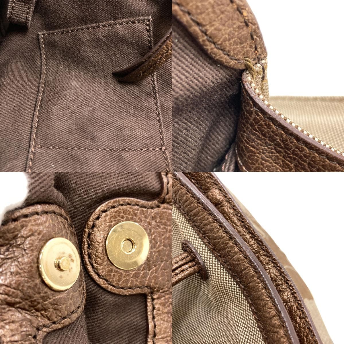 Celine Carriage Print Handbag, Canvas, Women's [Pre-owned] [CELINE] 8