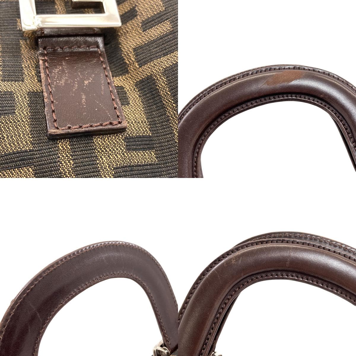 Fendi Zucca Print Handbag, Canvas, Women's [Pre-owned] [FENDI] 9