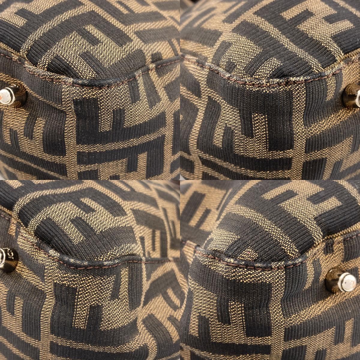 Fendi Zucca Print Handbag, Canvas, Women's [Pre-owned] [FENDI] 10