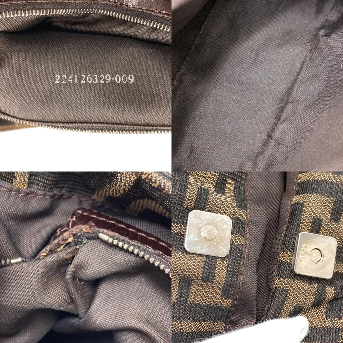 Fendi Zucca Print Handbag, Canvas, Women's [Pre-owned] [FENDI] 7