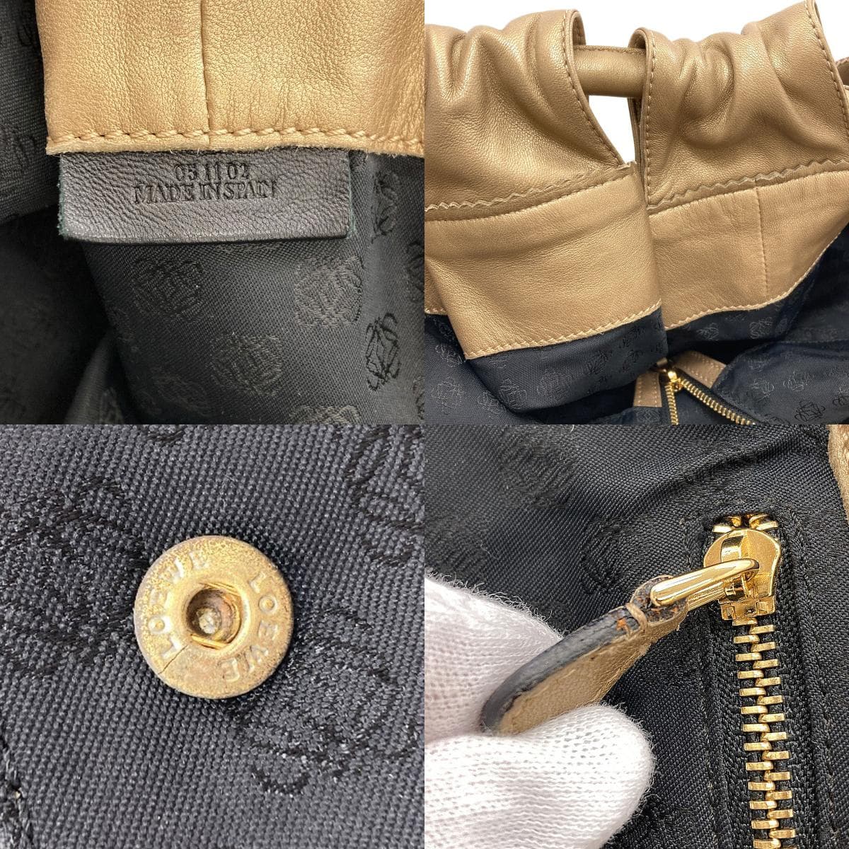 LOEWE Nappa Aire Handbag, Calfskin, Women's [Pre-owned] [LOEWE] 7