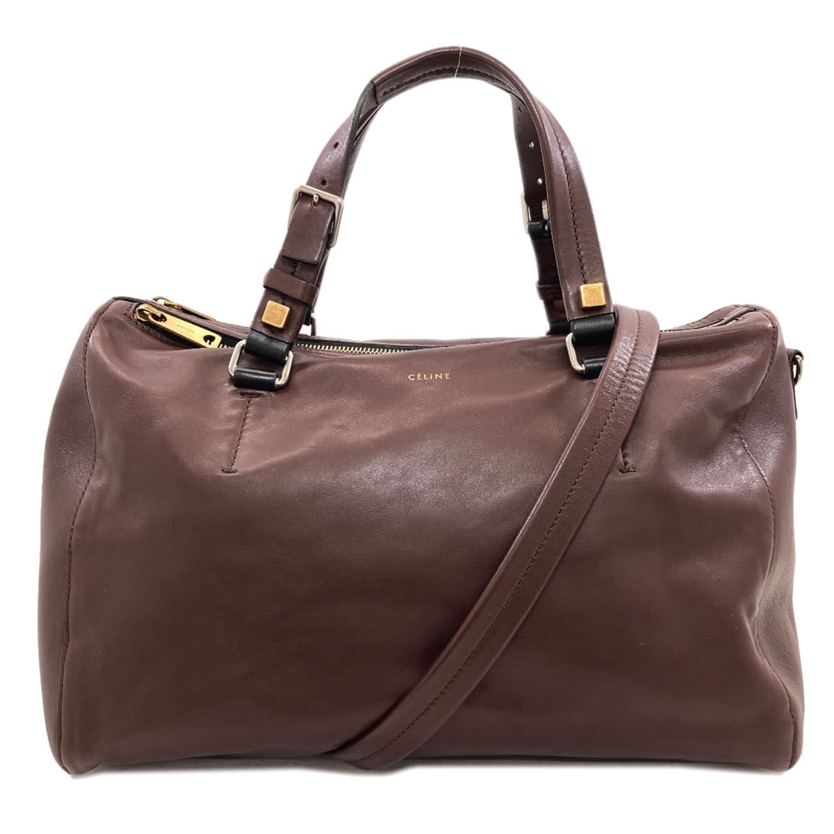 Celine 2-Way Leather Handbag for Women [Pre-owned] [CELINE]