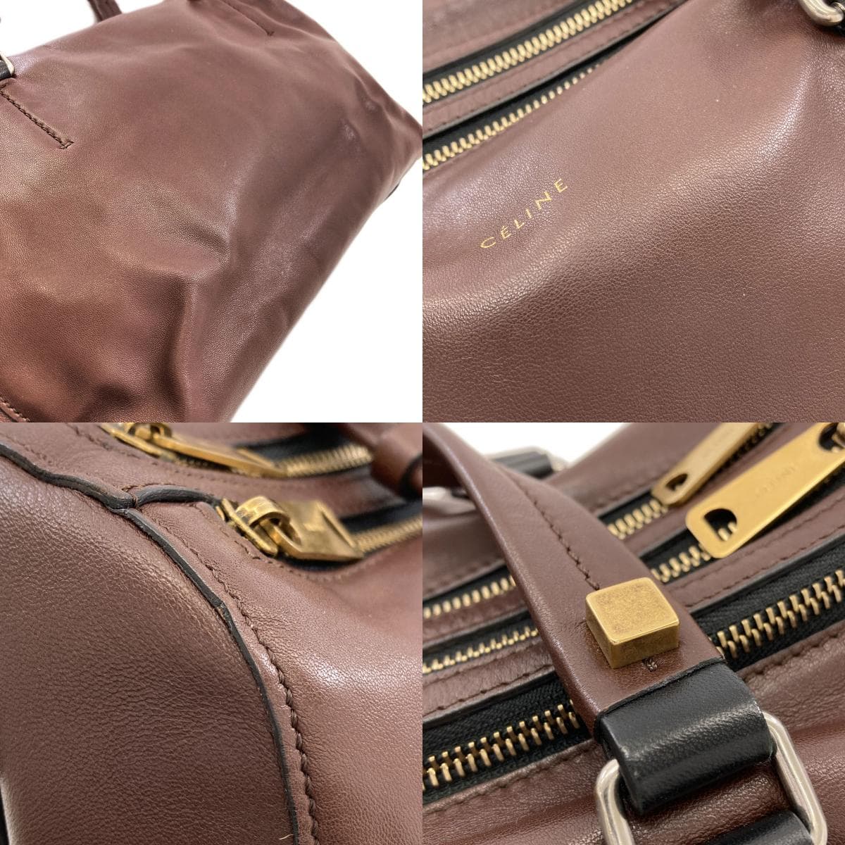 Celine 2-Way Leather Handbag for Women [Pre-owned] [CELINE] 7