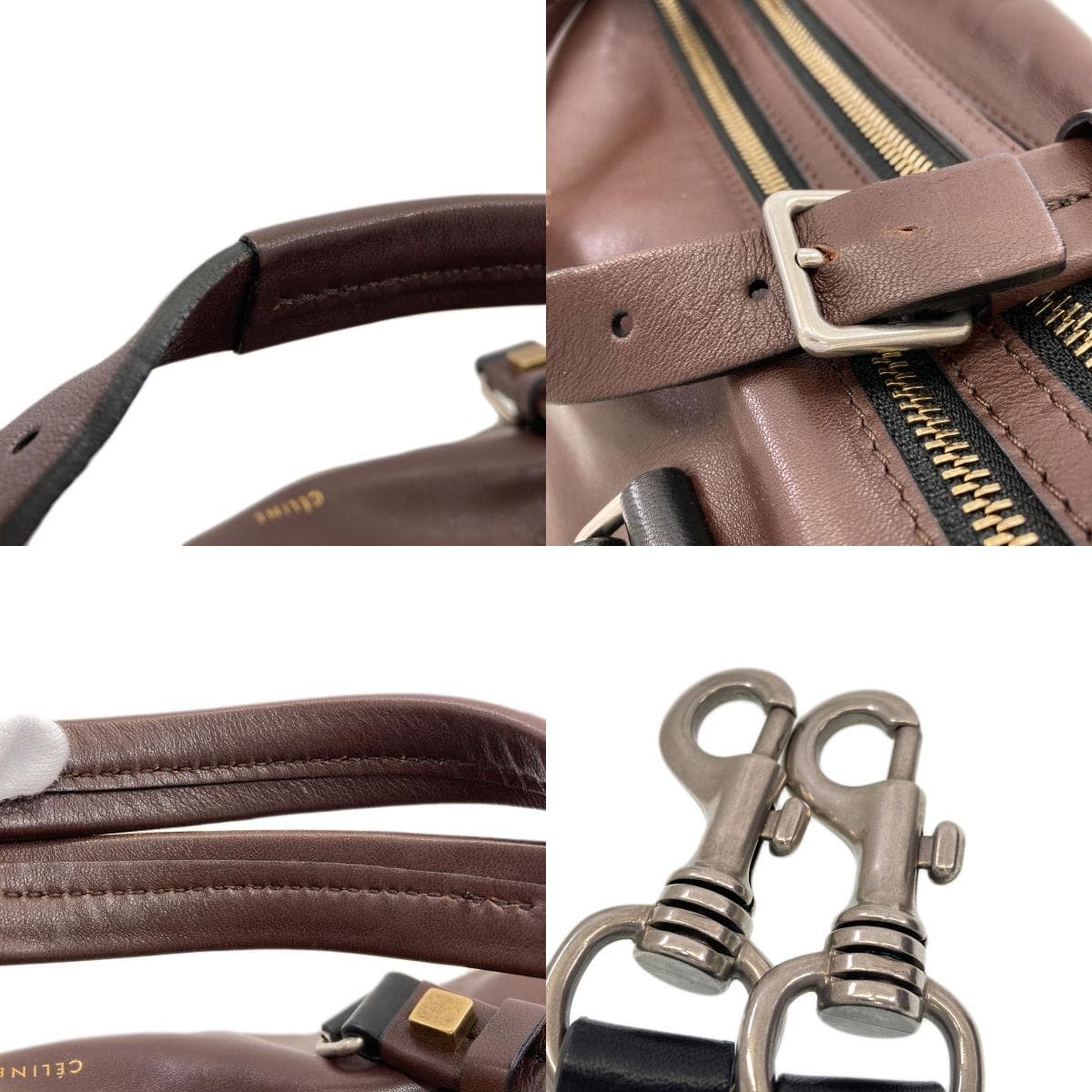 Celine 2-Way Leather Handbag for Women [Pre-owned] [CELINE] 8