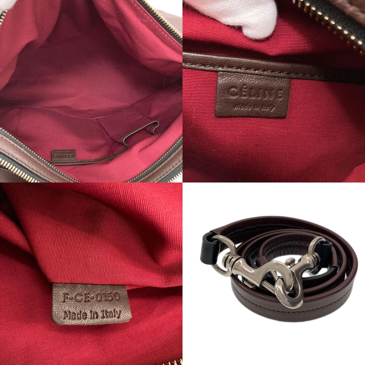 Celine 2-Way Leather Handbag for Women [Pre-owned] [CELINE] 5