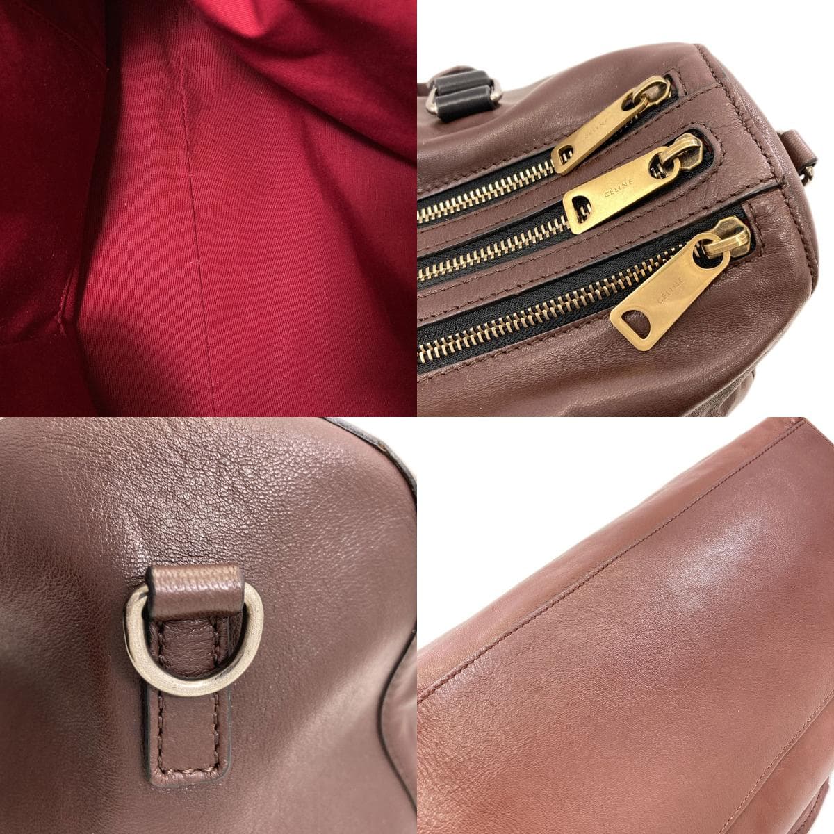 Celine 2-Way Leather Handbag for Women [Pre-owned] [CELINE] 6