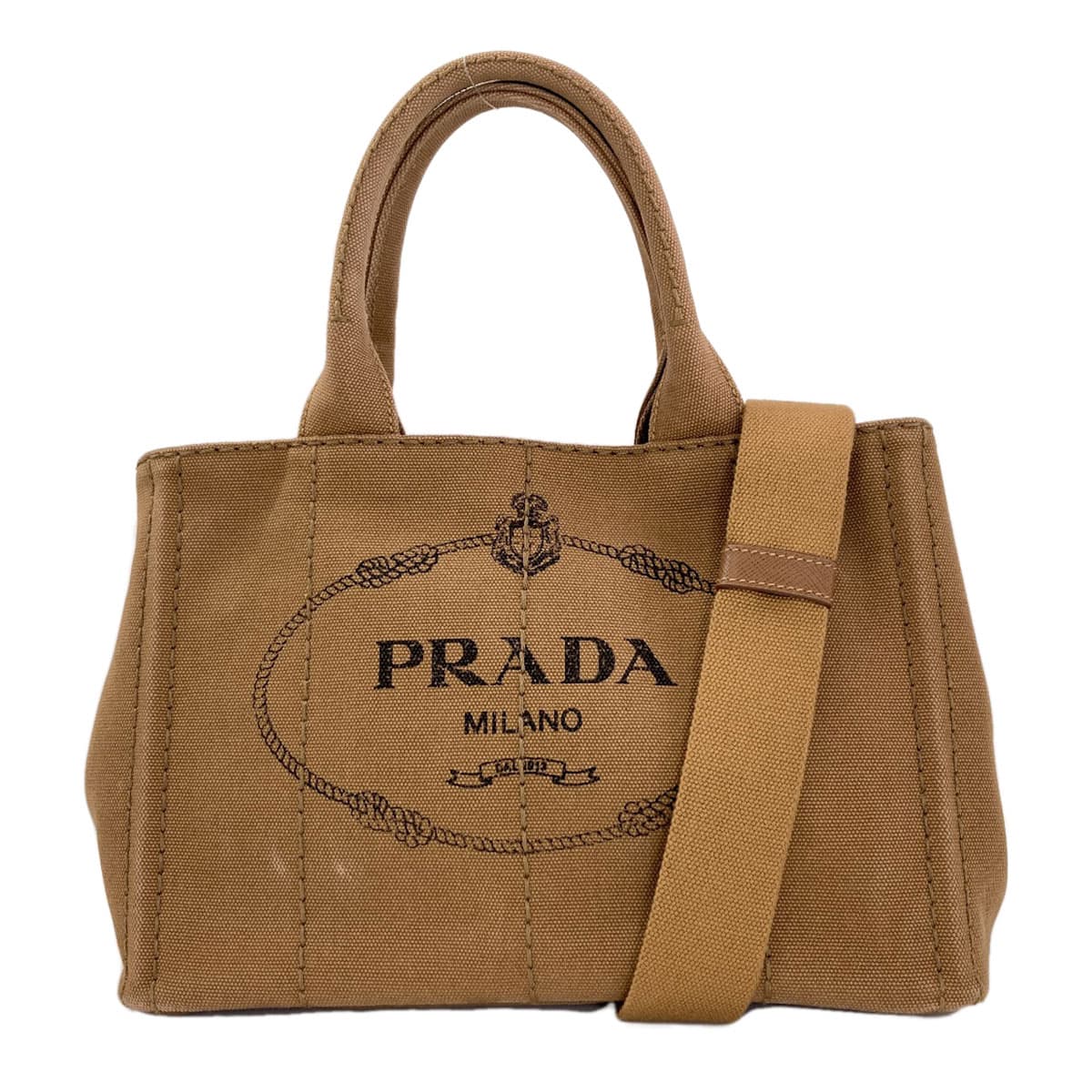 Prada 1BG439 Canapa Mini 2-Way Handbag, Canvas, Women's [Pre-owned] [PRADA] 1BG439