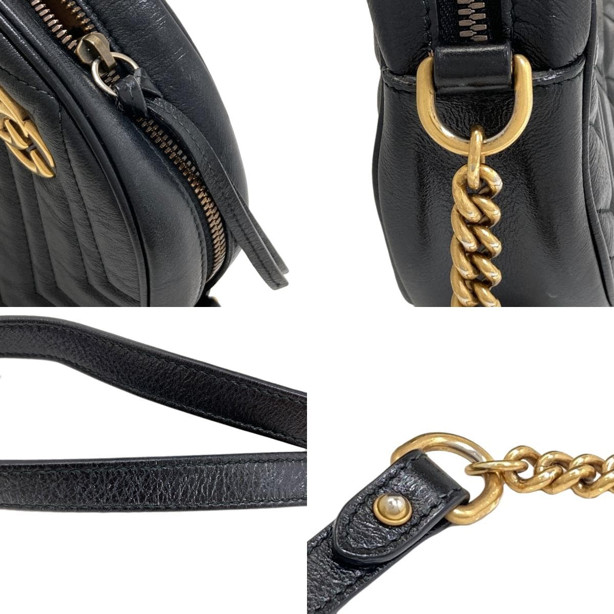 Gucci 550154 GG Marmont Shoulder Bag, Calfskin, Women's [Pre-owned] [GUCCI] 550154 9