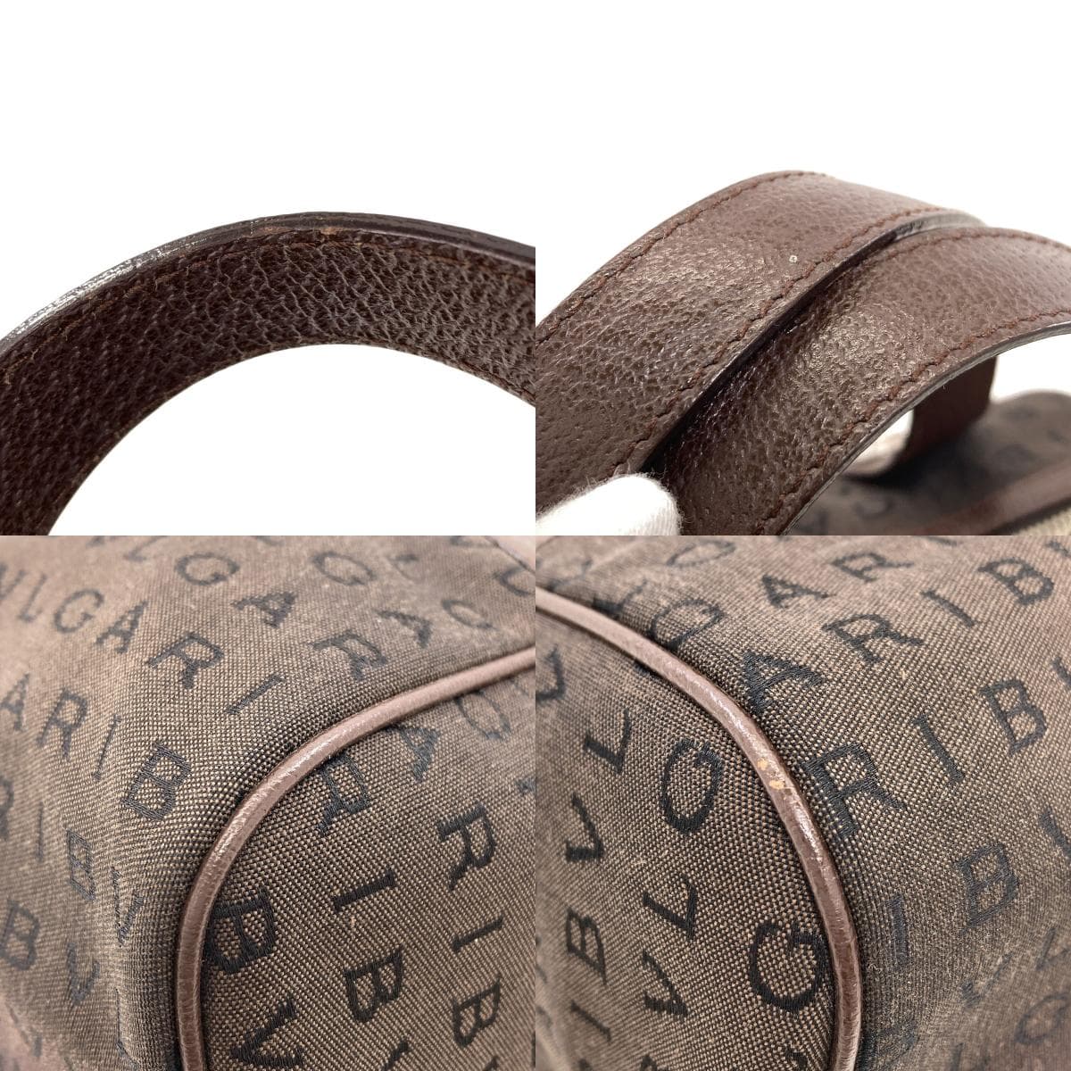 Bulgari Logo Mania Handbag Canvas Ladies [Used] [BVLGARI] 9