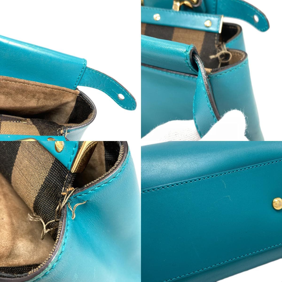 Fendi Peekaboo 2-Way Handbag, Calfskin, Women's [Pre-owned] [FENDI] 6