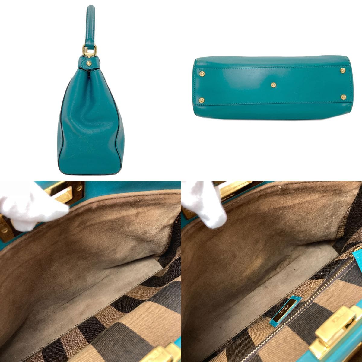 Fendi Peekaboo 2-Way Handbag, Calfskin, Women's [Pre-owned] [FENDI] 3