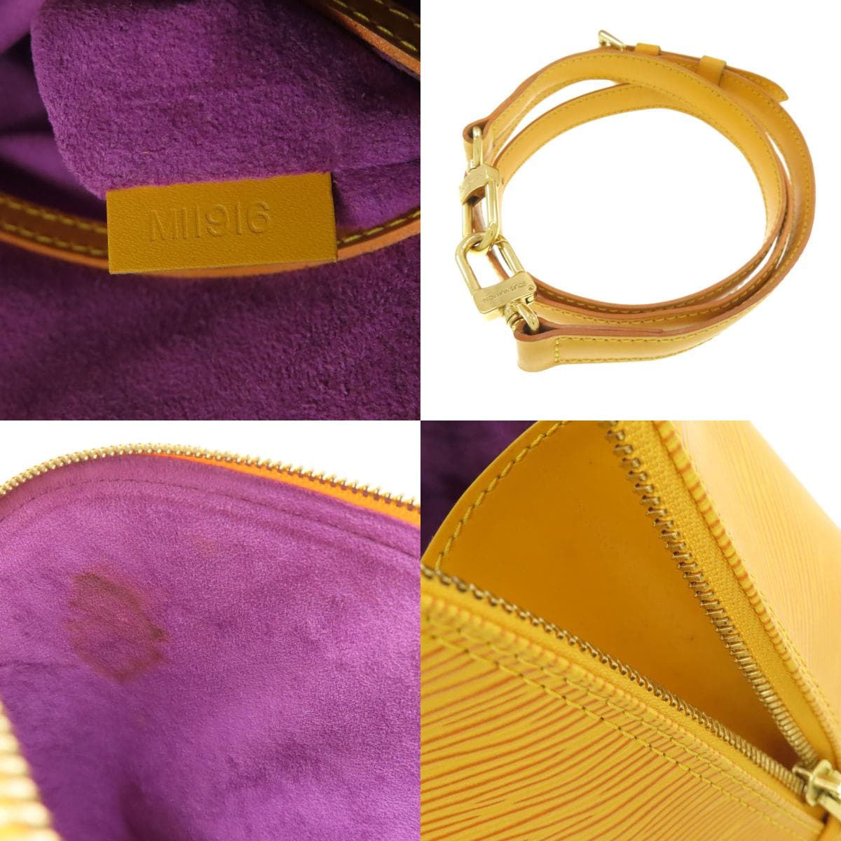 Louis Vuitton M52149 Alma Handbag, Epi Leather, Women's [Pre-owned] [LOUIS VUITTON] M52149 4