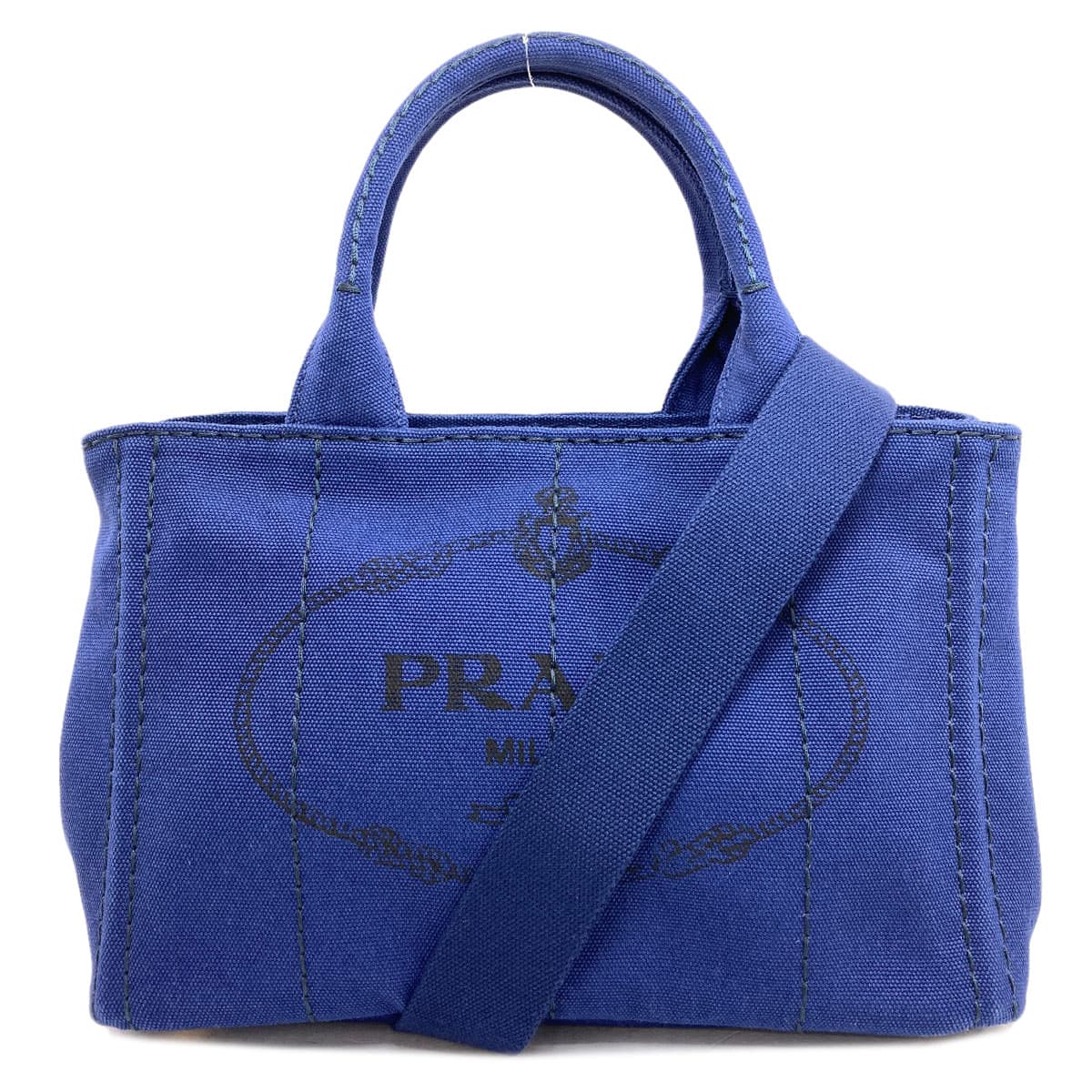 Prada Canapa Mini 2-Way Handbag, Canvas, Women's [Pre-owned] [PRADA]