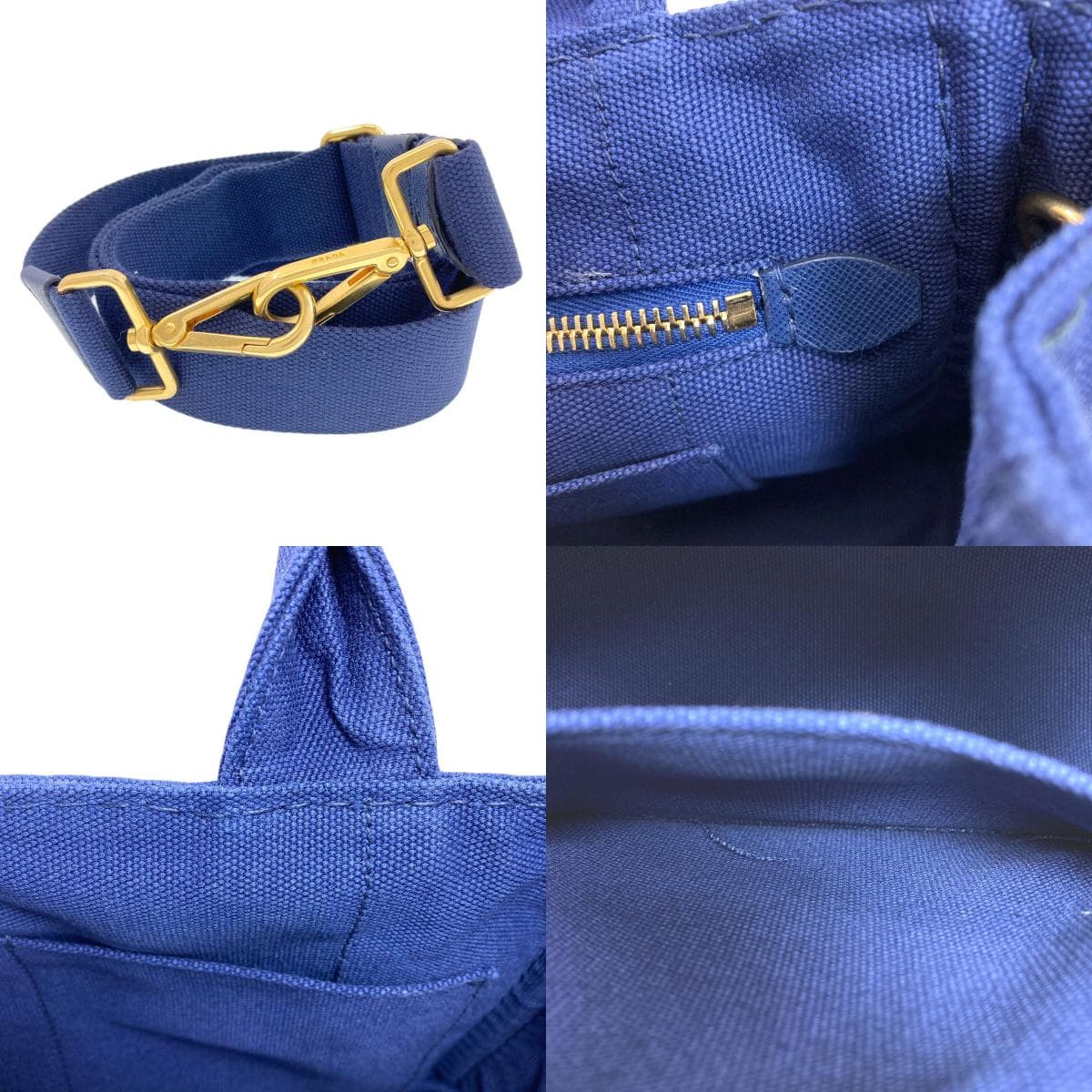 Prada Canapa Mini 2-Way Handbag, Canvas, Women's [Pre-owned] [PRADA] 7