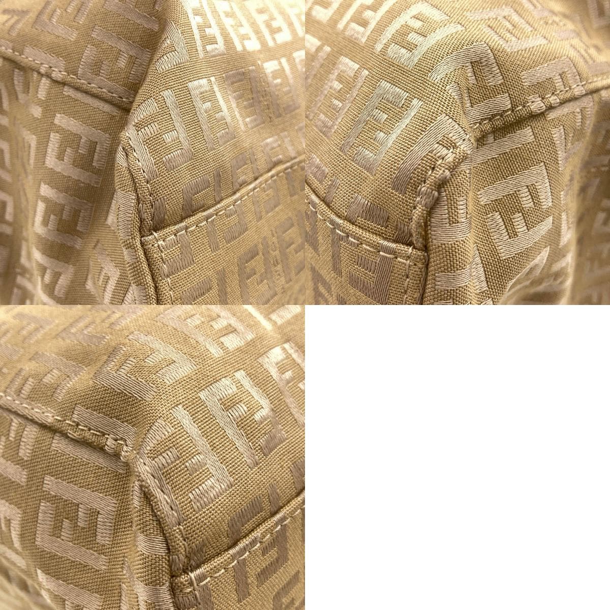 Fendi Zucca Print Handbag, Canvas, Women's [Pre-owned] [FENDI] 10