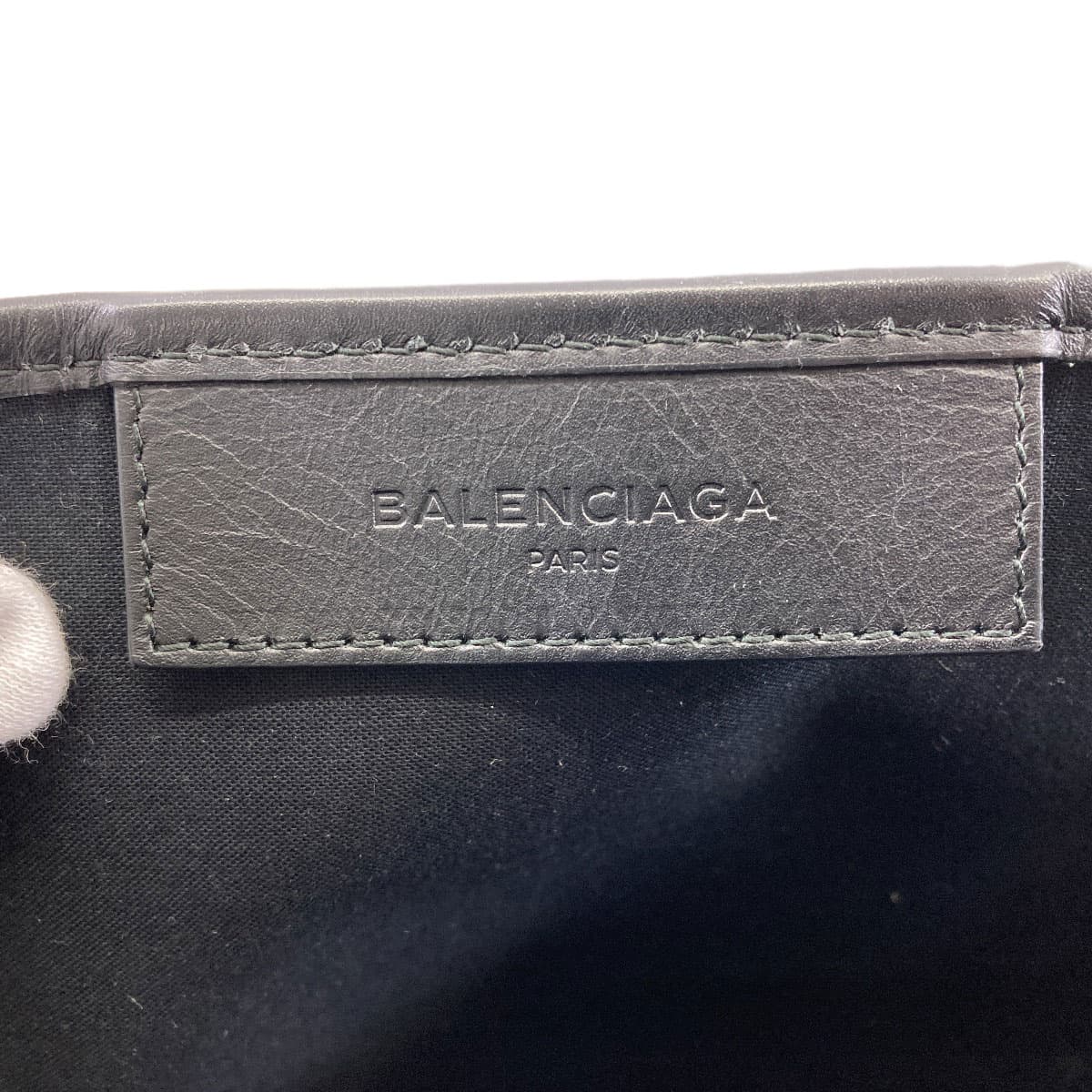 Balenciaga 339933 Navy Cabas S Handbag, Canvas, Women's [Pre-owned] [BALENCIAGA] 339933 6