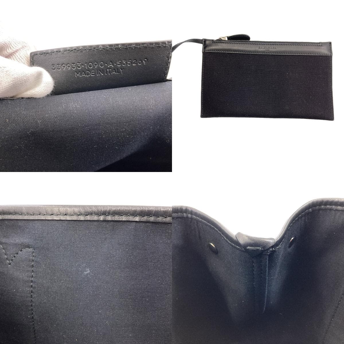 Balenciaga 339933 Navy Cabas S Handbag, Canvas, Women's [Pre-owned] [BALENCIAGA] 339933 7