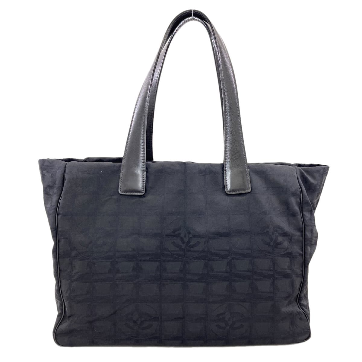 Chanel New Travel Line MM Tote Bag, Nylon, Women's [Pre-owned] [CHANEL]