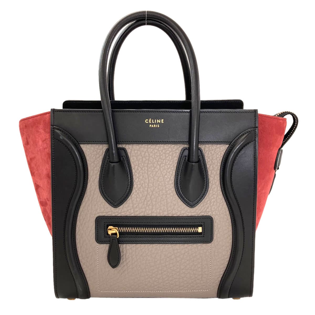 Celine Luggage Micro Handbag Calf Leather for Ladies [Used] [CELINE]