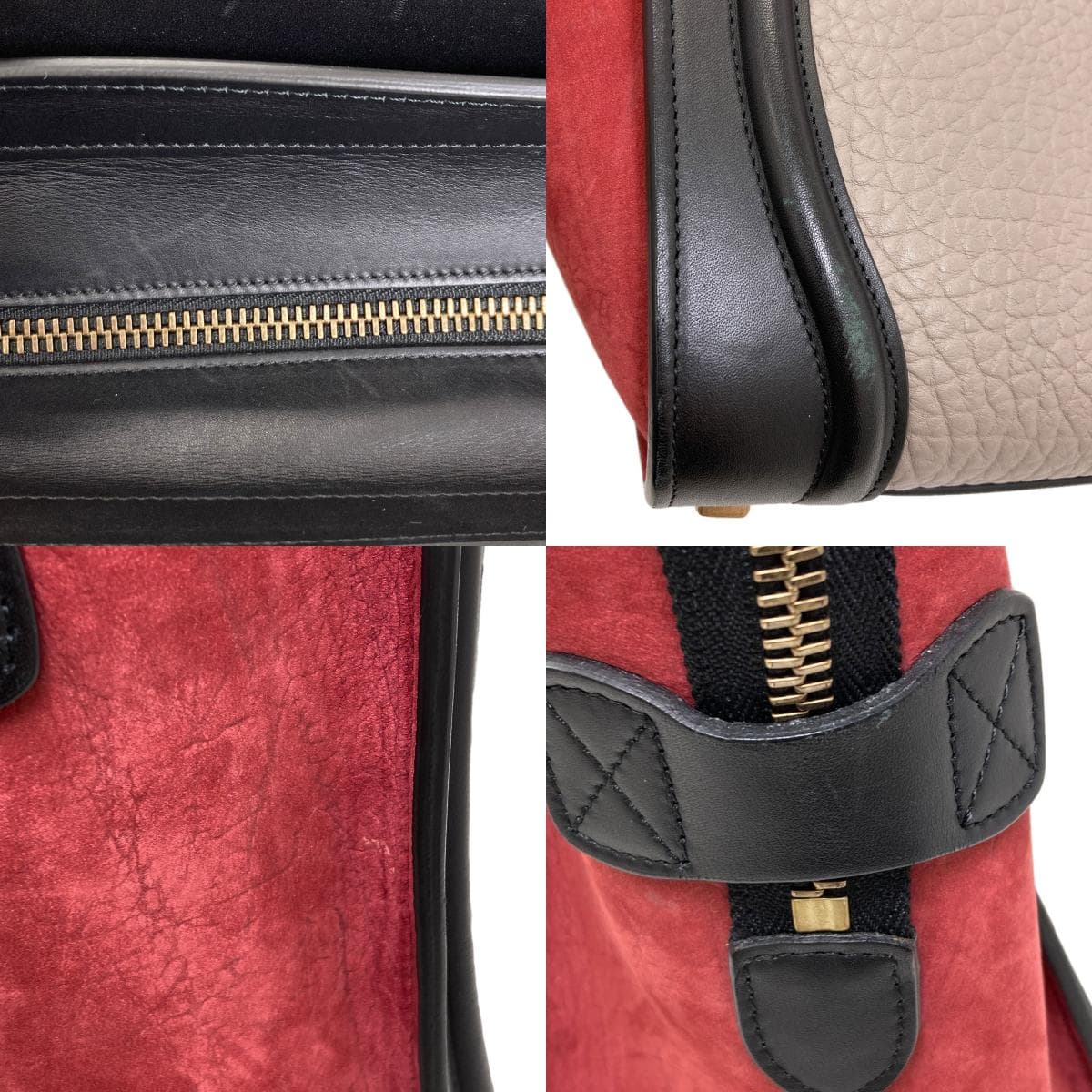 Celine Luggage Micro Handbag Calf Leather for Ladies [Used] [CELINE] 7