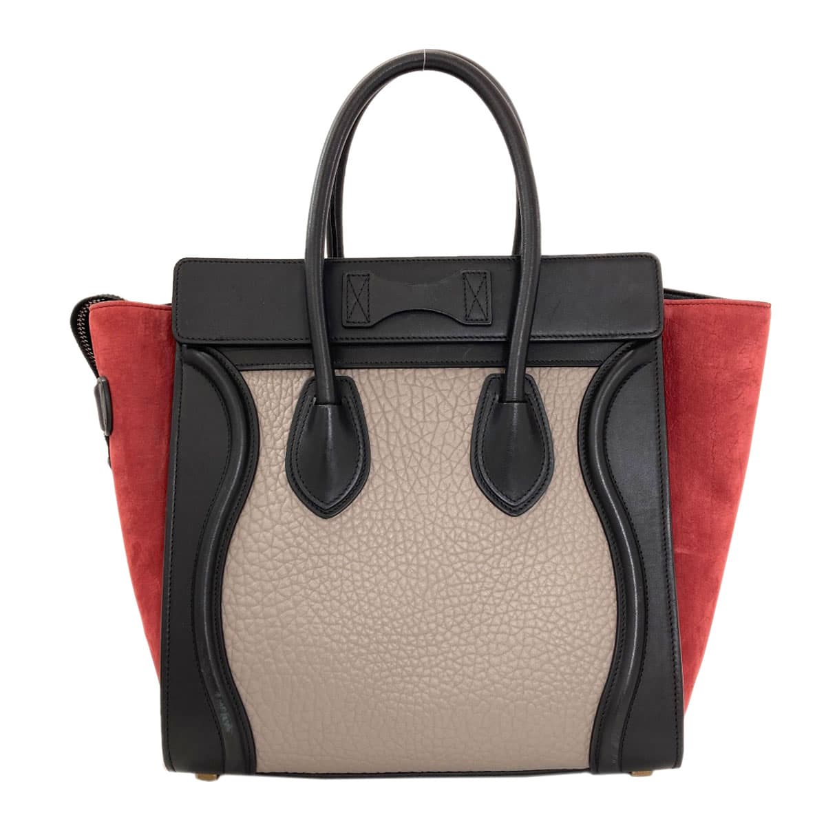 Celine Luggage Micro Handbag Calf Leather for Ladies [Used] [CELINE] 2