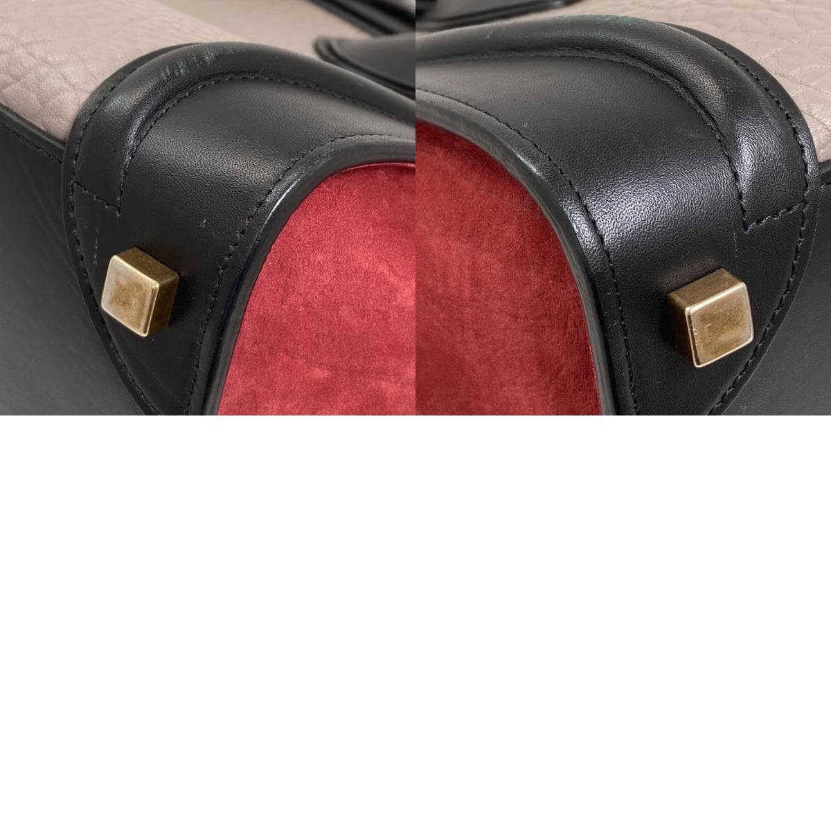 Celine Luggage Micro Handbag Calf Leather for Ladies [Used] [CELINE] 10