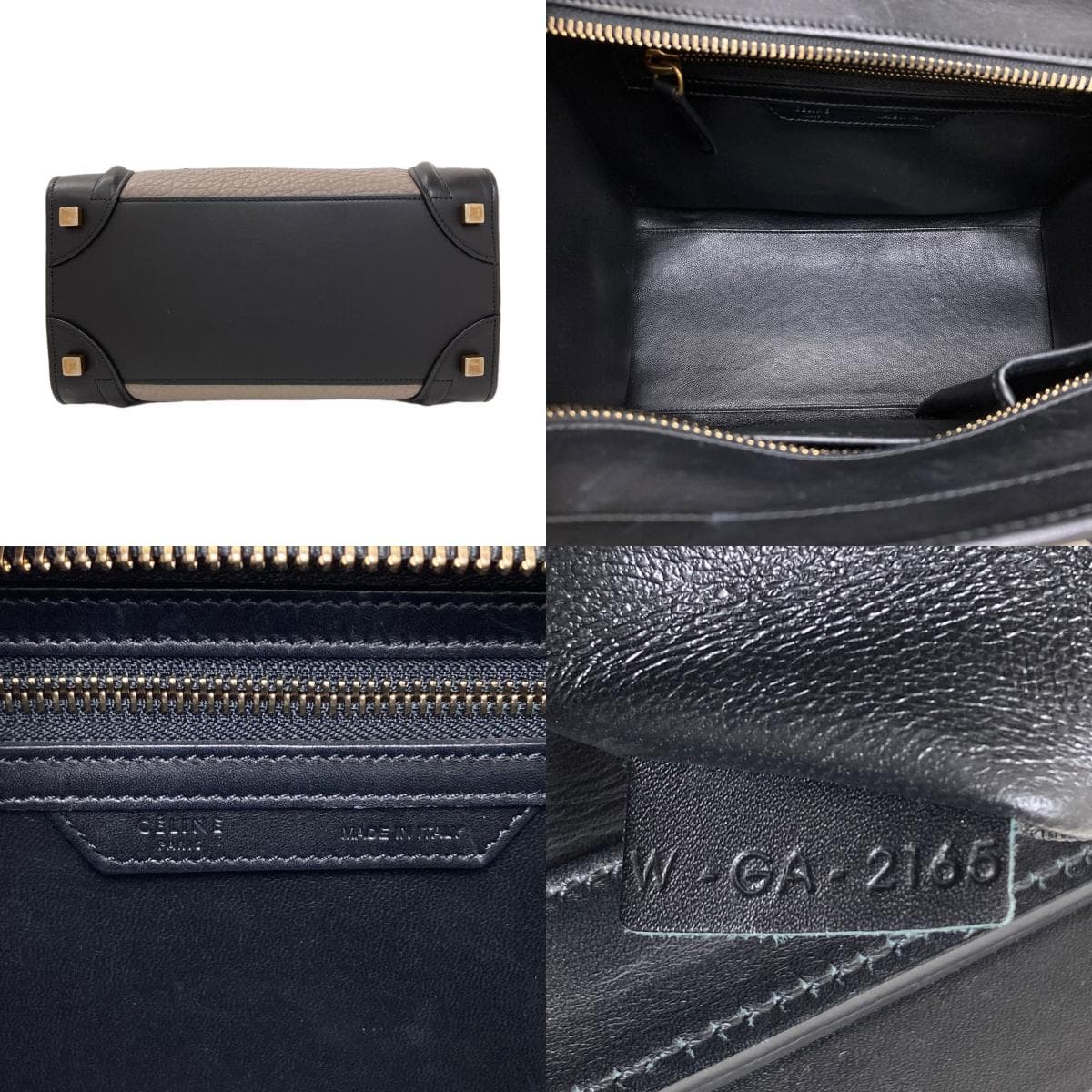 Celine Luggage Micro Handbag Calf Leather for Ladies [Used] [CELINE] 4