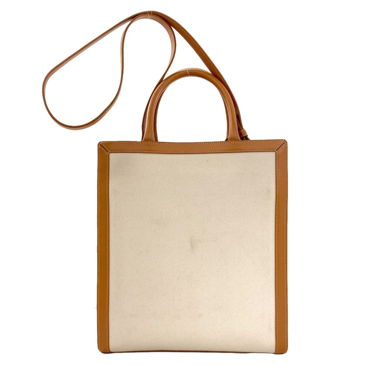 Celine Vertical Cabas 2WAY Handbag Canvas Ladies [Used] [CELINE] 2