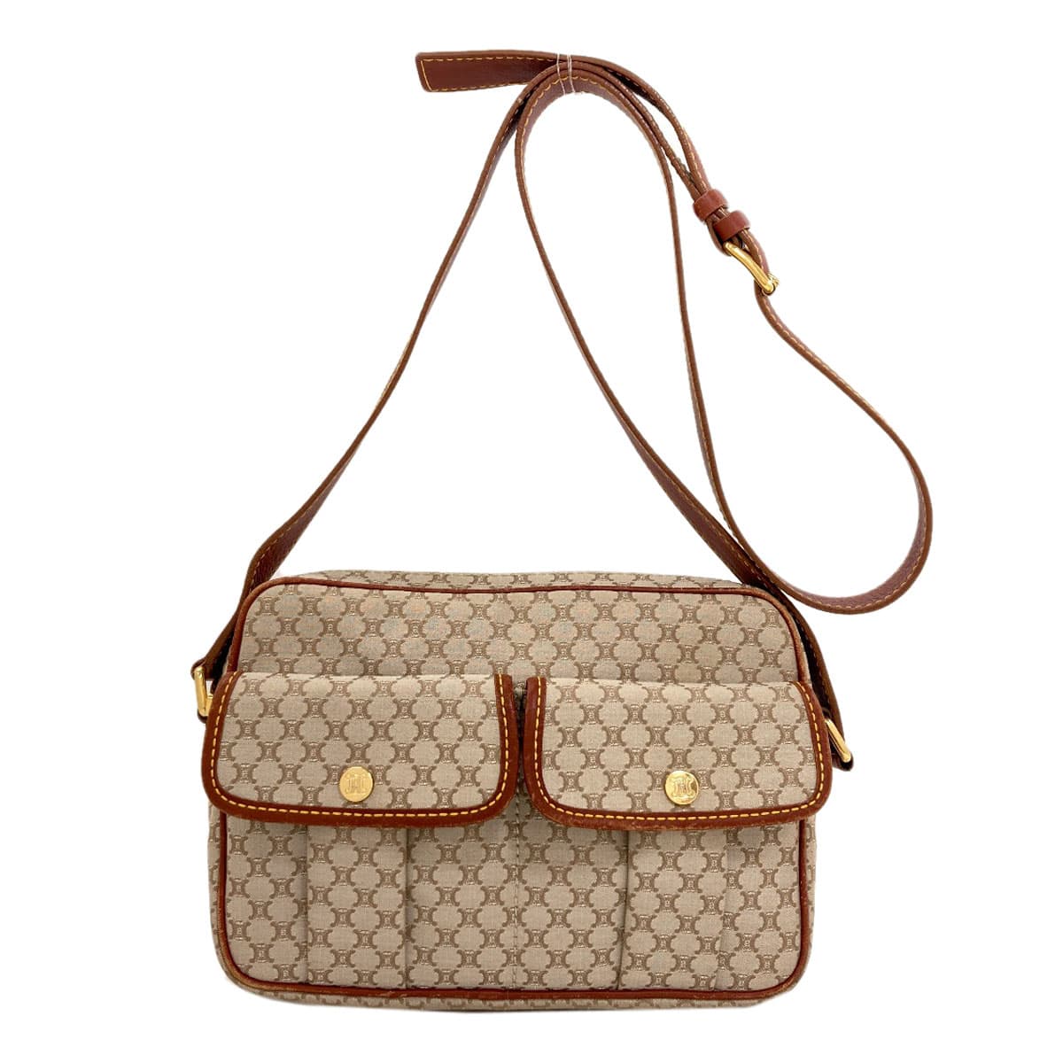 Celine Macadam Pattern Shoulder Bag Canvas Ladies [Used] [CELINE]