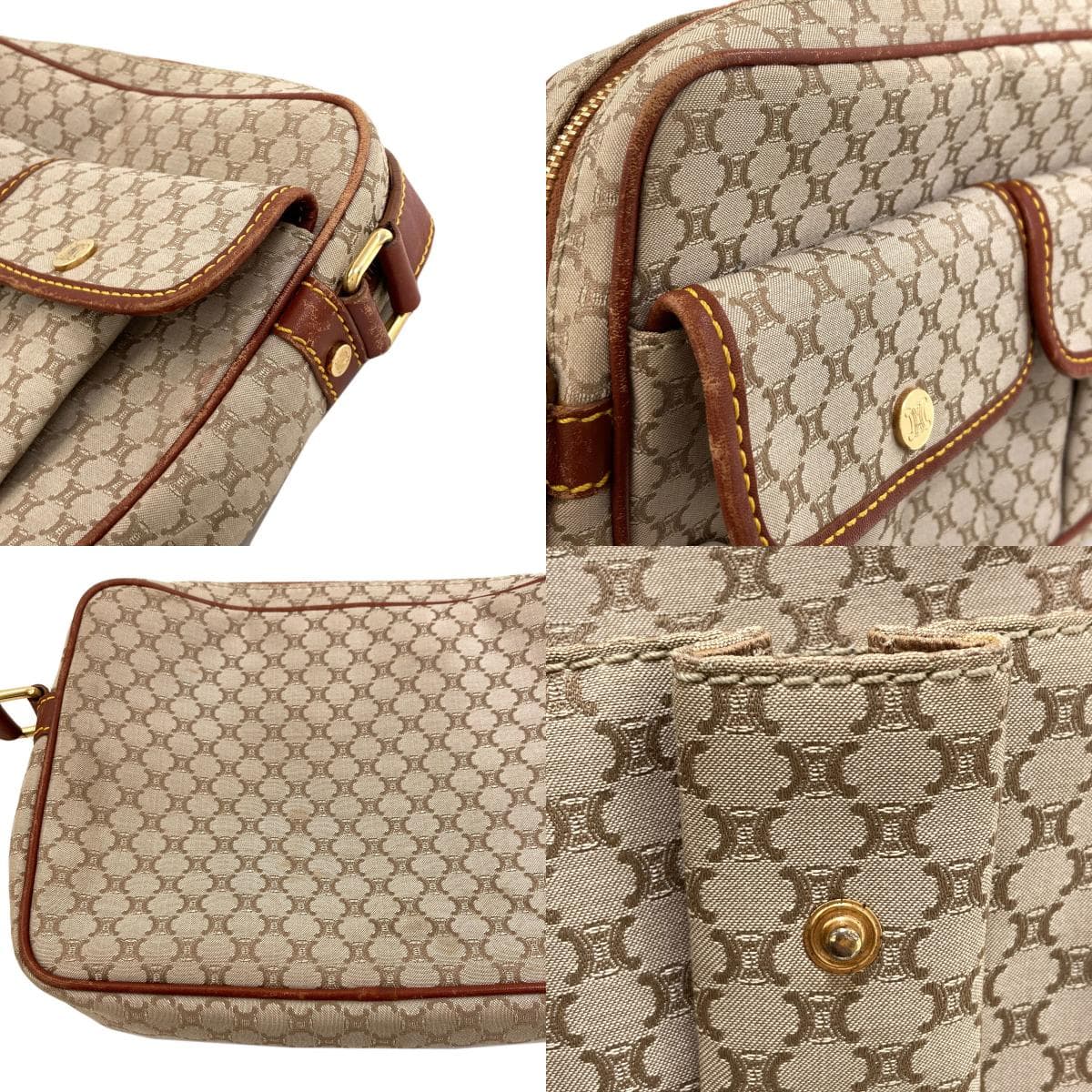 Celine Macadam Pattern Shoulder Bag Canvas Ladies [Used] [CELINE] 7