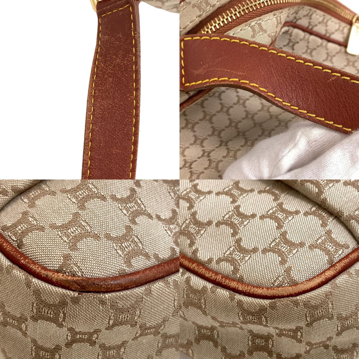 Celine Macadam Pattern Shoulder Bag Canvas Ladies [Used] [CELINE] 9