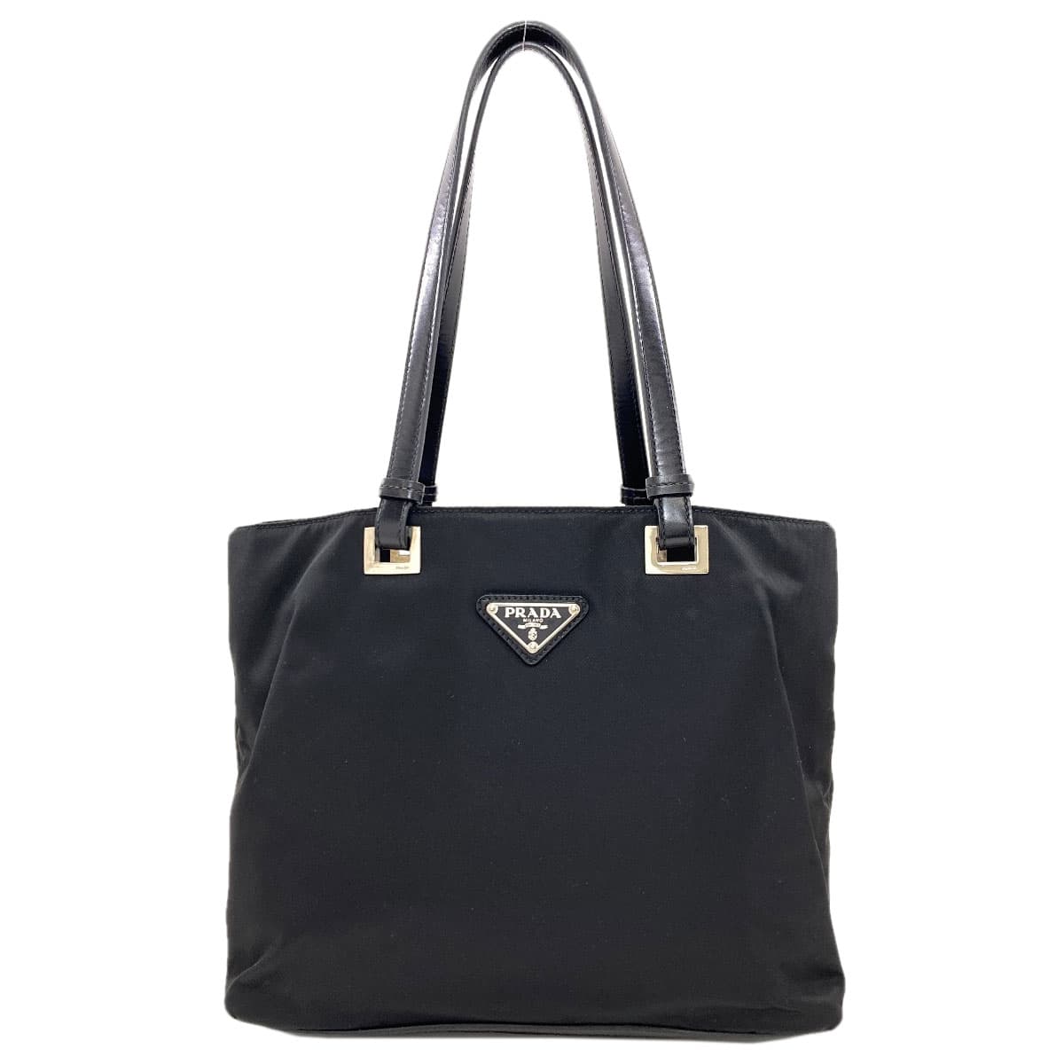 Prada logo hardware tote bag nylon material women's [used] [PRADA]