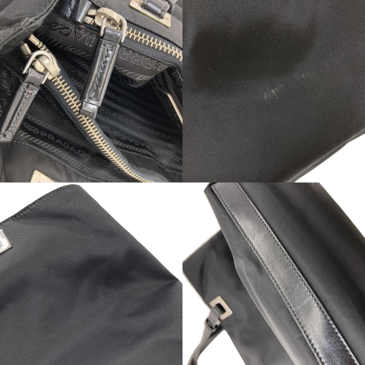 Prada logo hardware tote bag nylon material women's [used] [PRADA] 7