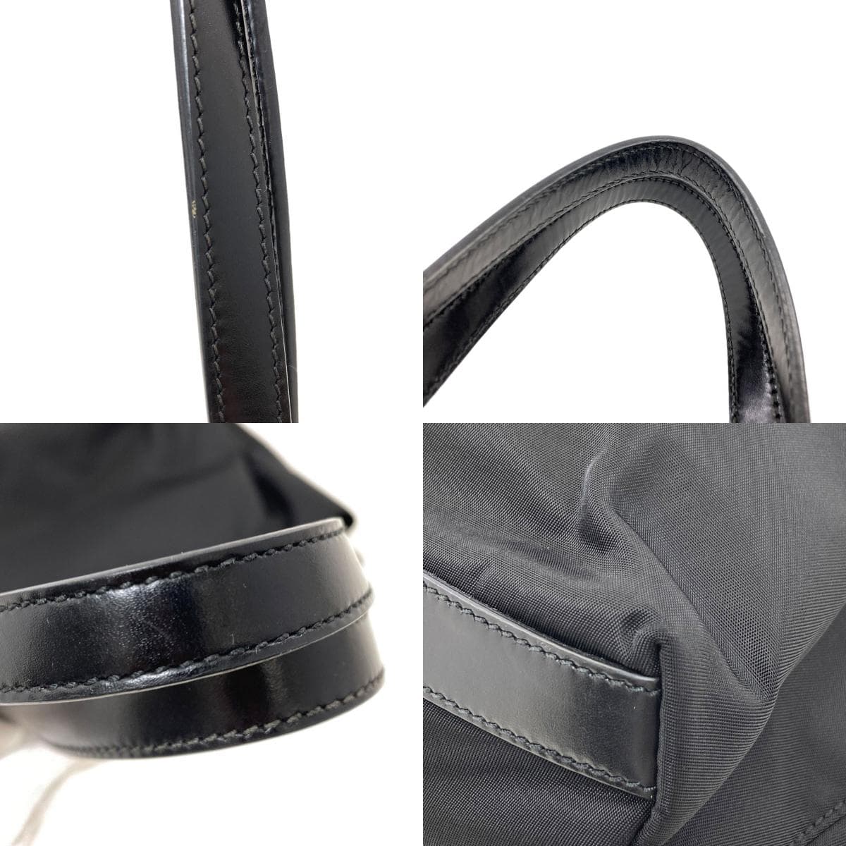 Prada logo hardware tote bag nylon material women's [used] [PRADA] 9