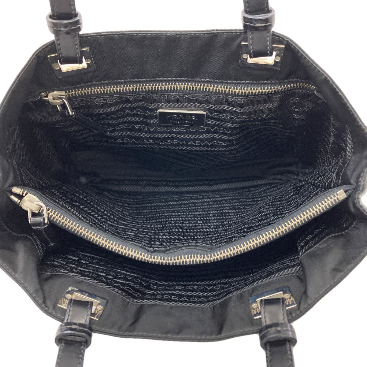 Prada logo hardware tote bag nylon material women's [used] [PRADA] 5