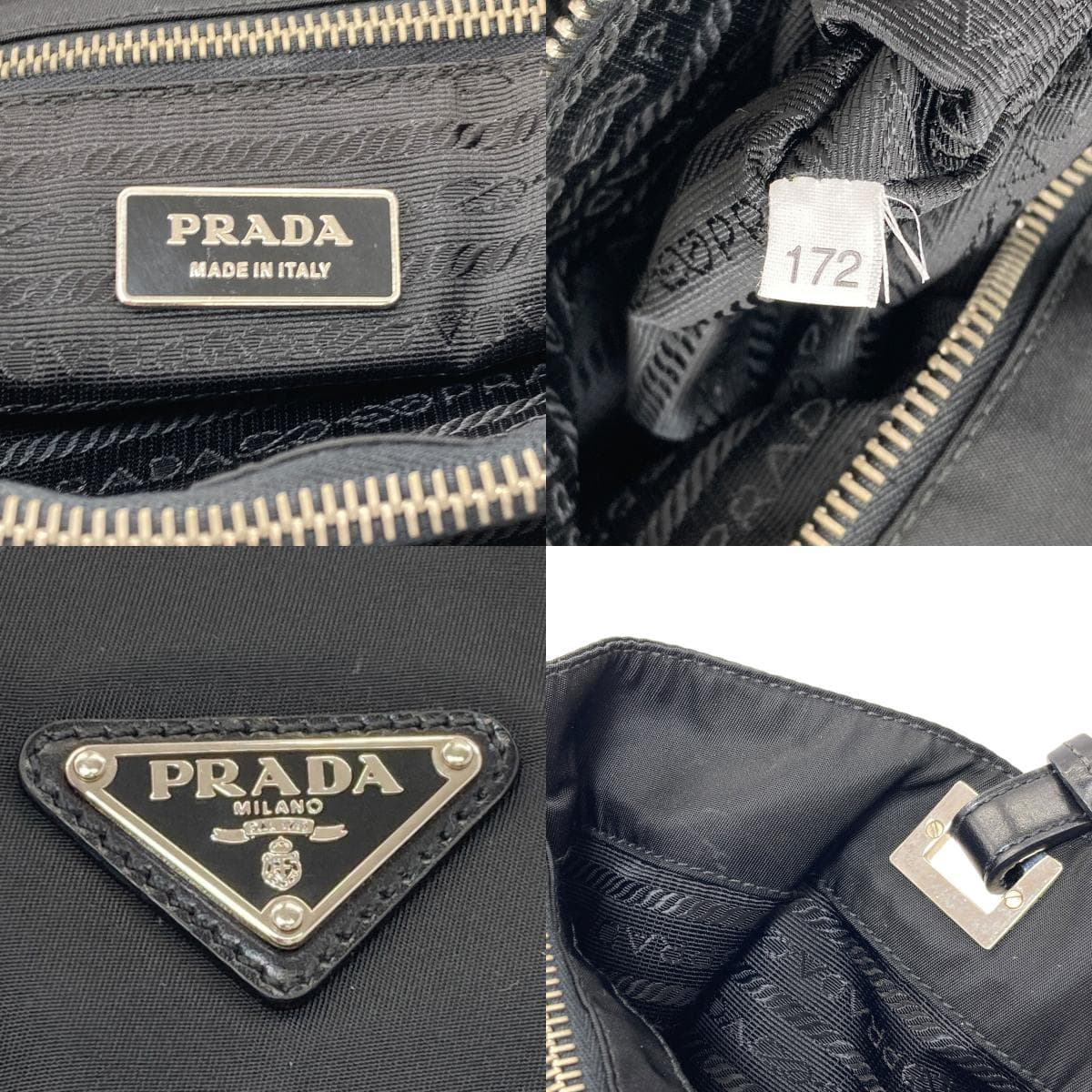 Prada logo hardware tote bag nylon material women's [used] [PRADA] 6