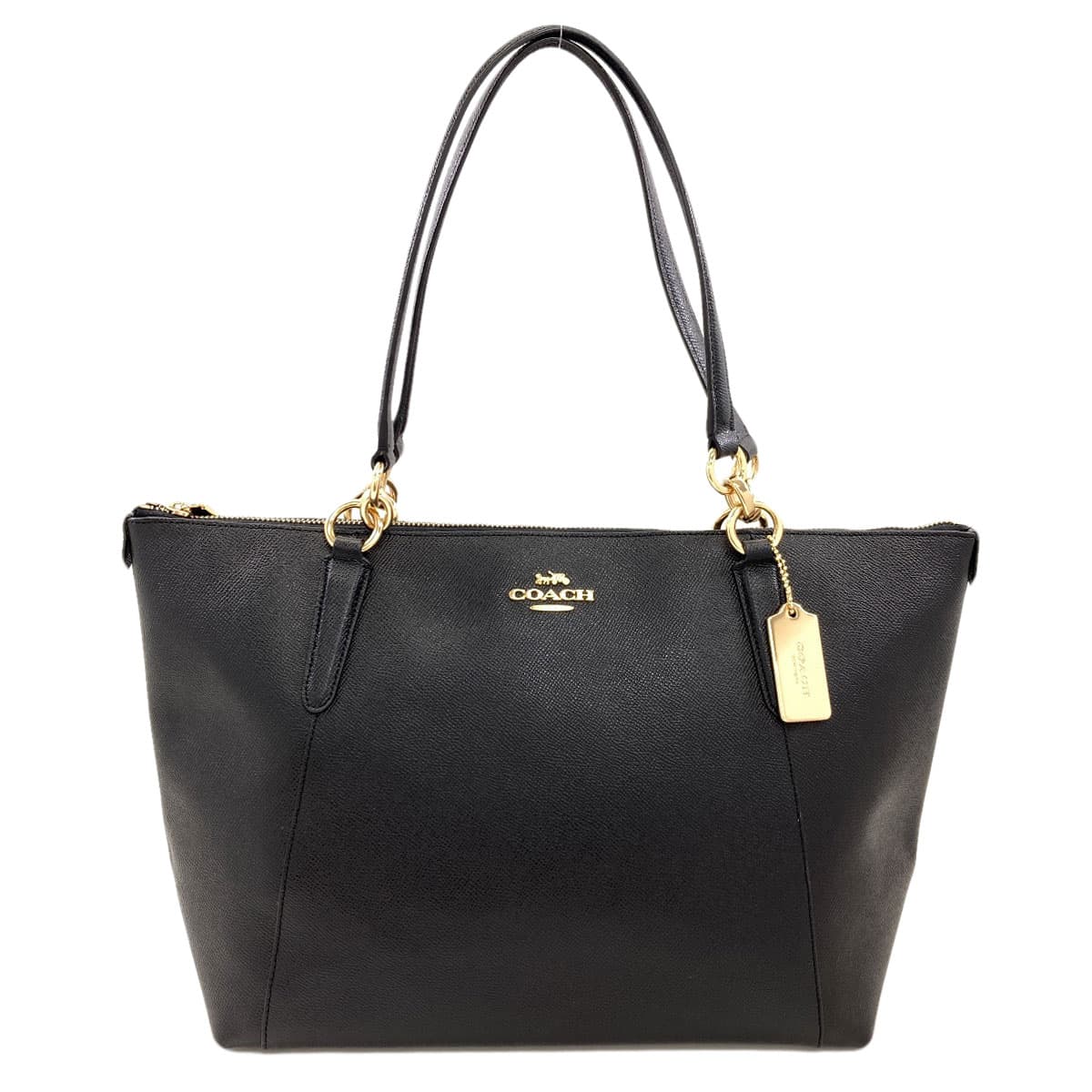 Coach F57526 Logo Tote Bag Leather for Women [Used] [COACH] F57526