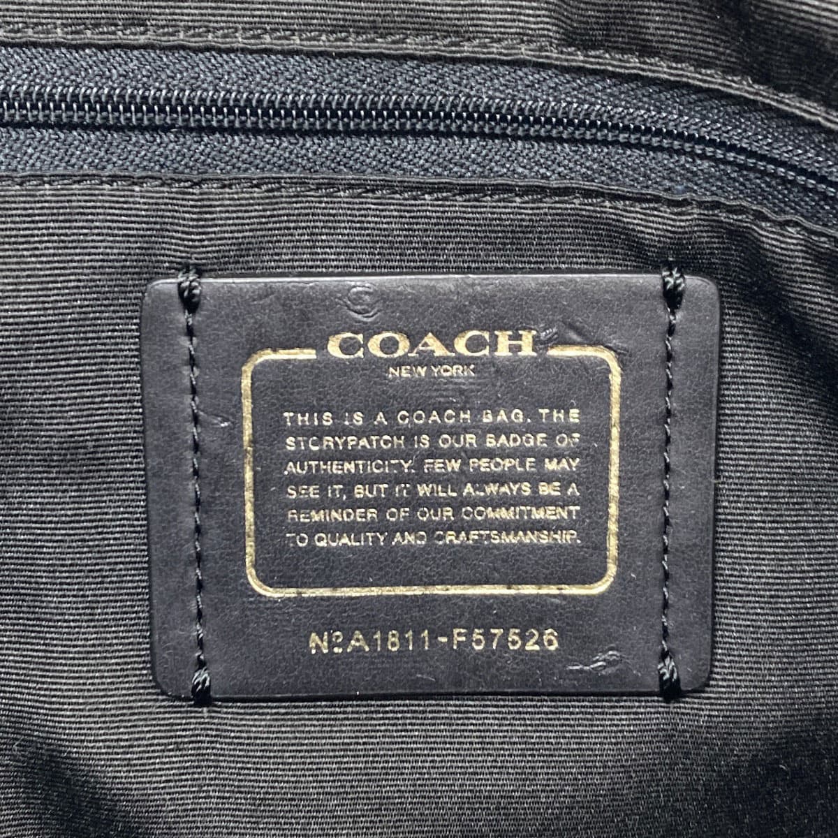 Coach F57526 Logo Tote Bag Leather for Women [Used] [COACH] F57526 6