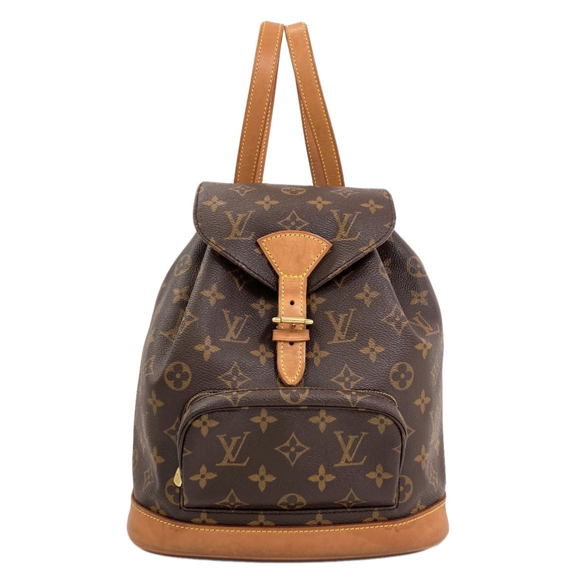 Louis Vuitton M51136 Montsouris Middle Backpack/Daypack Monogram Canvas for Women [Used] [LOUIS VUITTON] M51136