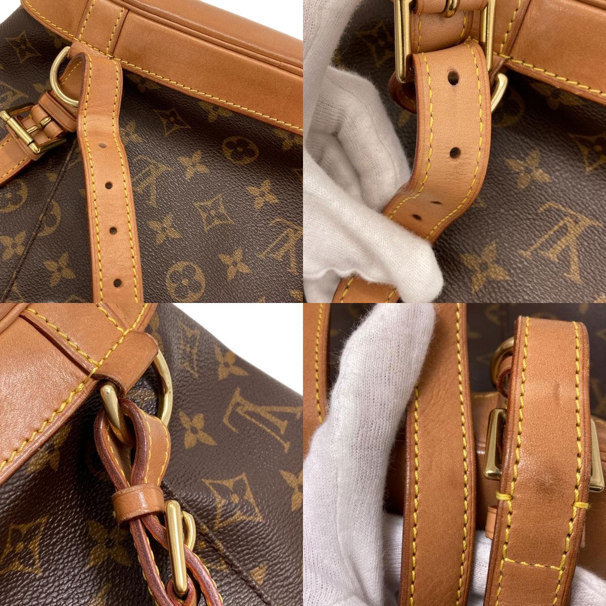 Louis Vuitton M51136 Montsouris Middle Backpack/Daypack Monogram Canvas for Women [Used] [LOUIS VUITTON] M51136 9