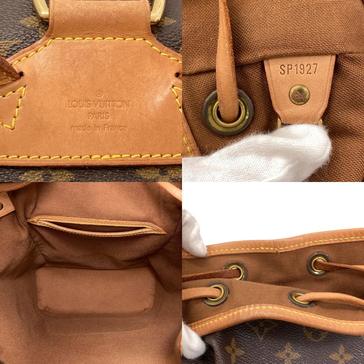 Louis Vuitton M51136 Montsouris Middle Backpack/Daypack Monogram Canvas for Women [Used] [LOUIS VUITTON] M51136 5