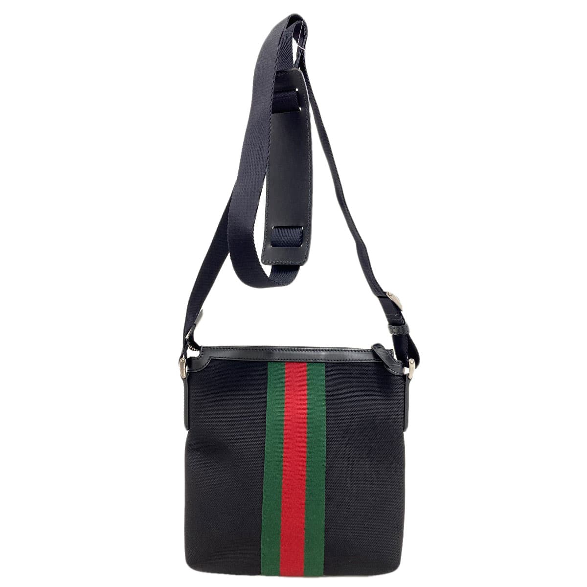 Gucci 631195 Outlet Sherry Line Shoulder Bag Nylon Canvas Ladies [Used] [GUCCI] 631195 2