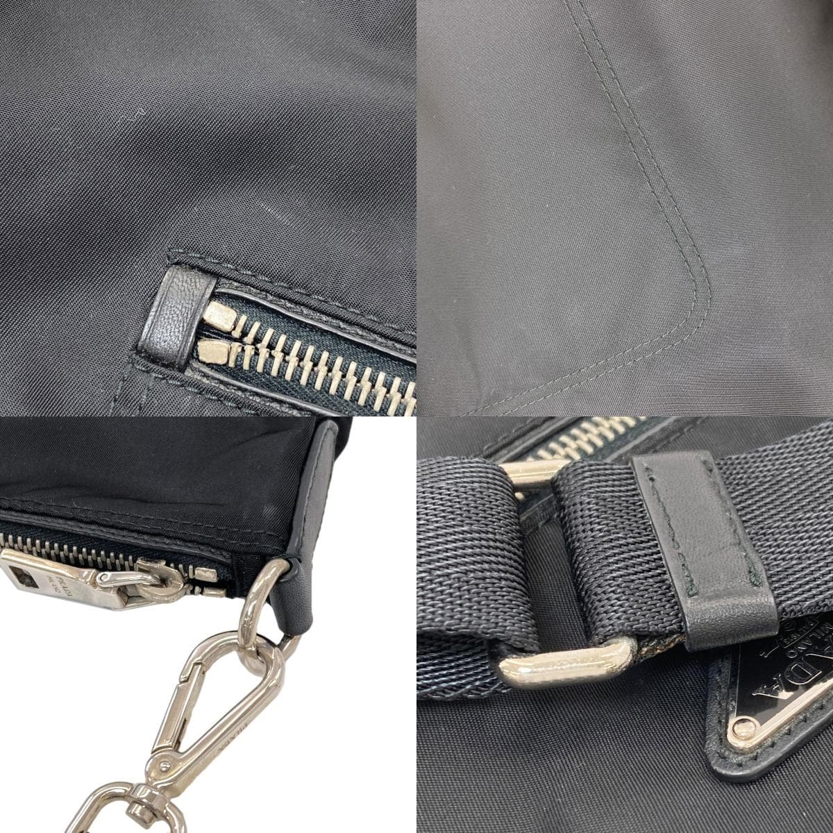 Prada BT0715 Long Shoulder Logo Hardware Shoulder Bag Nylon Material Ladies [Used] [PRADA] BT0715 9