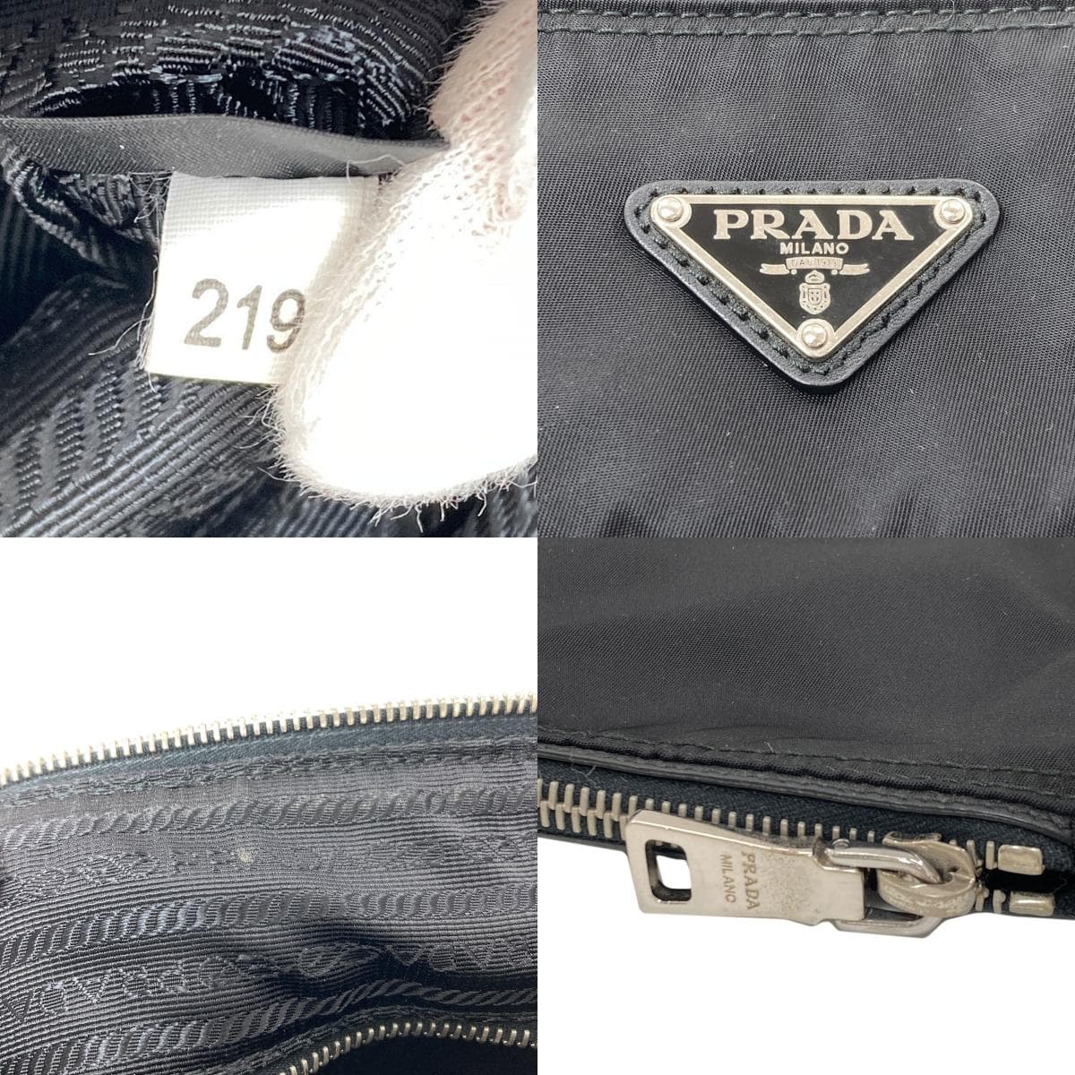 Prada BT0715 Long Shoulder Logo Hardware Shoulder Bag Nylon Material Ladies [Used] [PRADA] BT0715 8