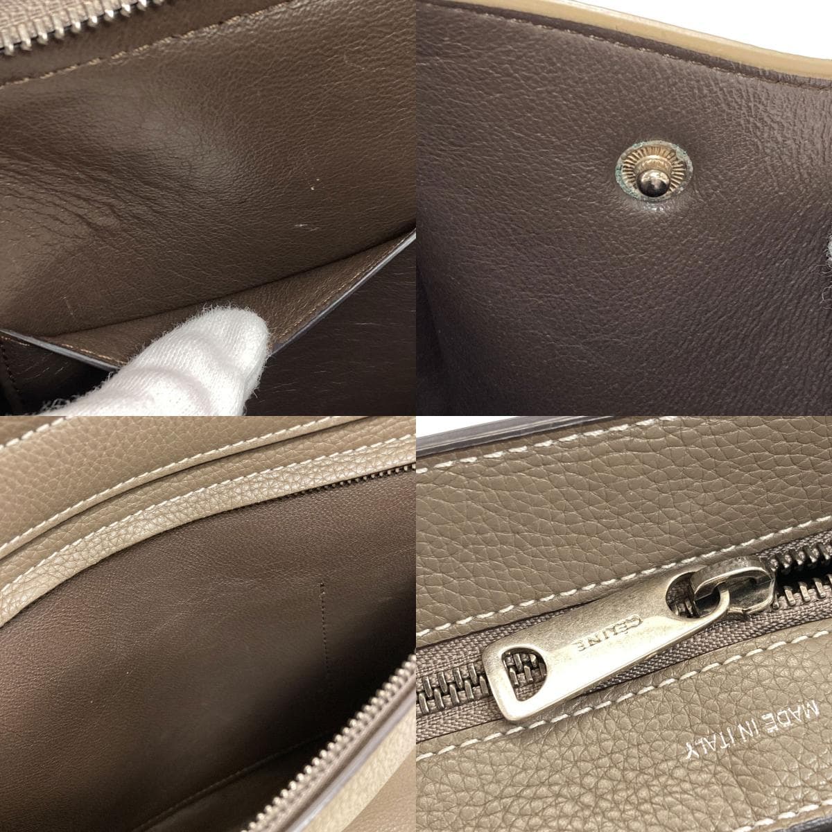 Celine Trapeze 2WAY Handbag Calf/Suede Ladies [Used] [CELINE] 6