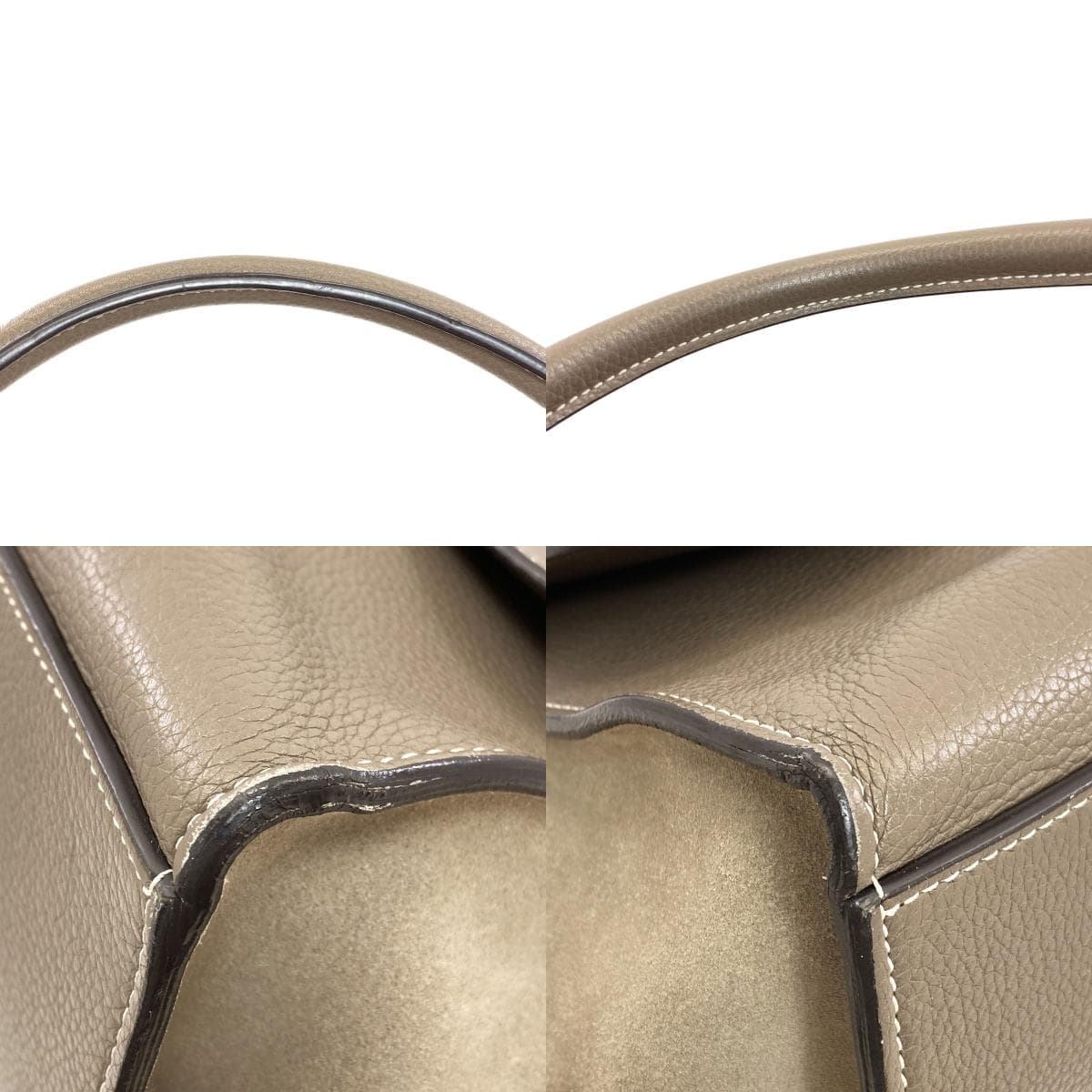 Celine Trapeze 2WAY Handbag Calf/Suede Ladies [Used] [CELINE] 9