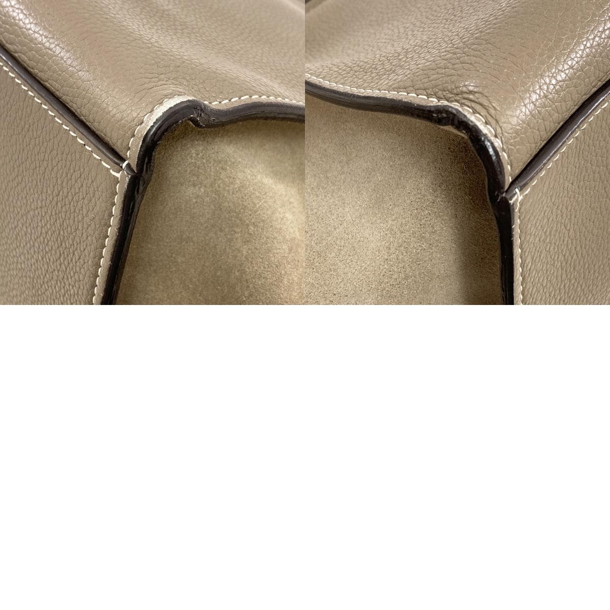 Celine Trapeze 2WAY Handbag Calf/Suede Ladies [Used] [CELINE] 10