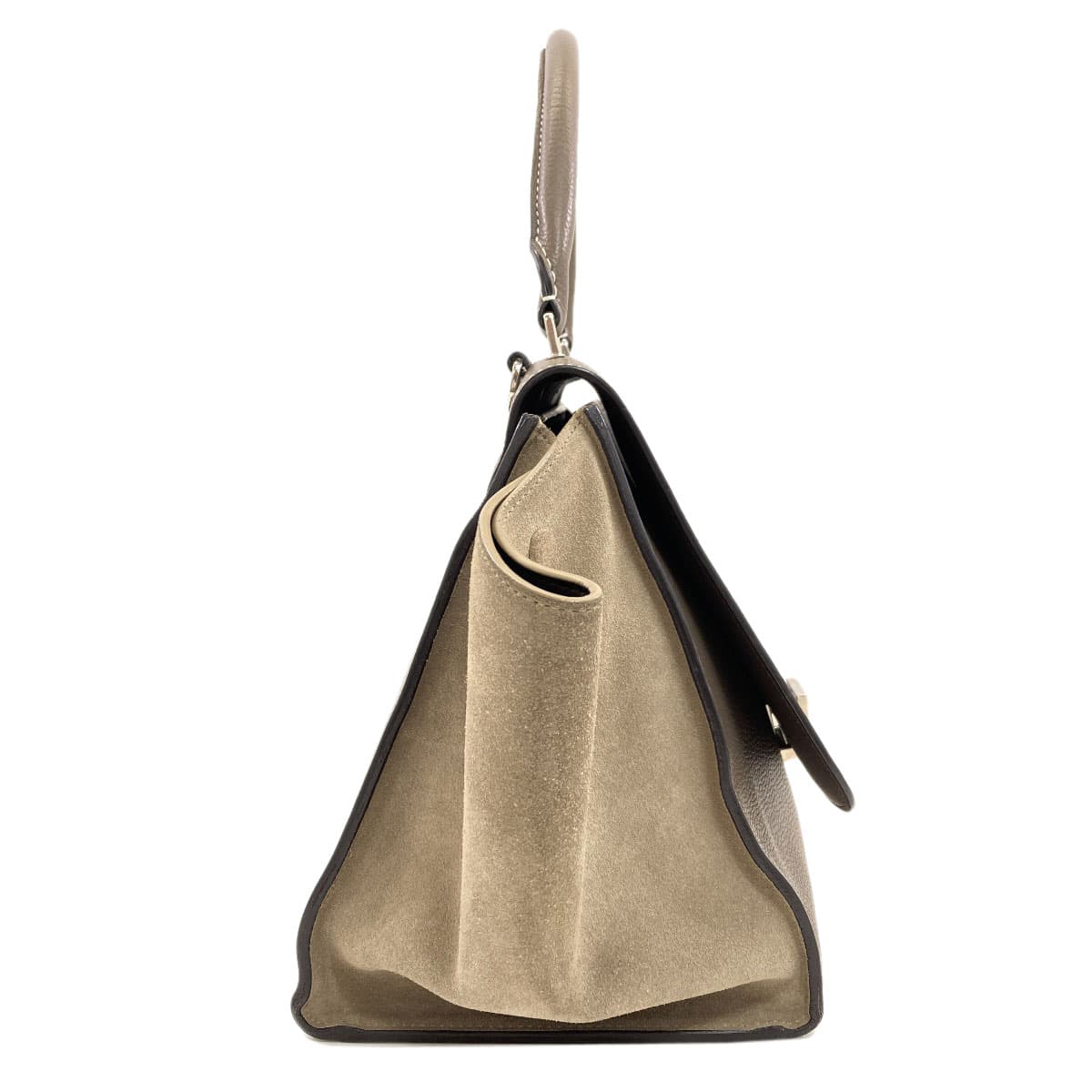 Celine Trapeze 2WAY Handbag Calf/Suede Ladies [Used] [CELINE] 3