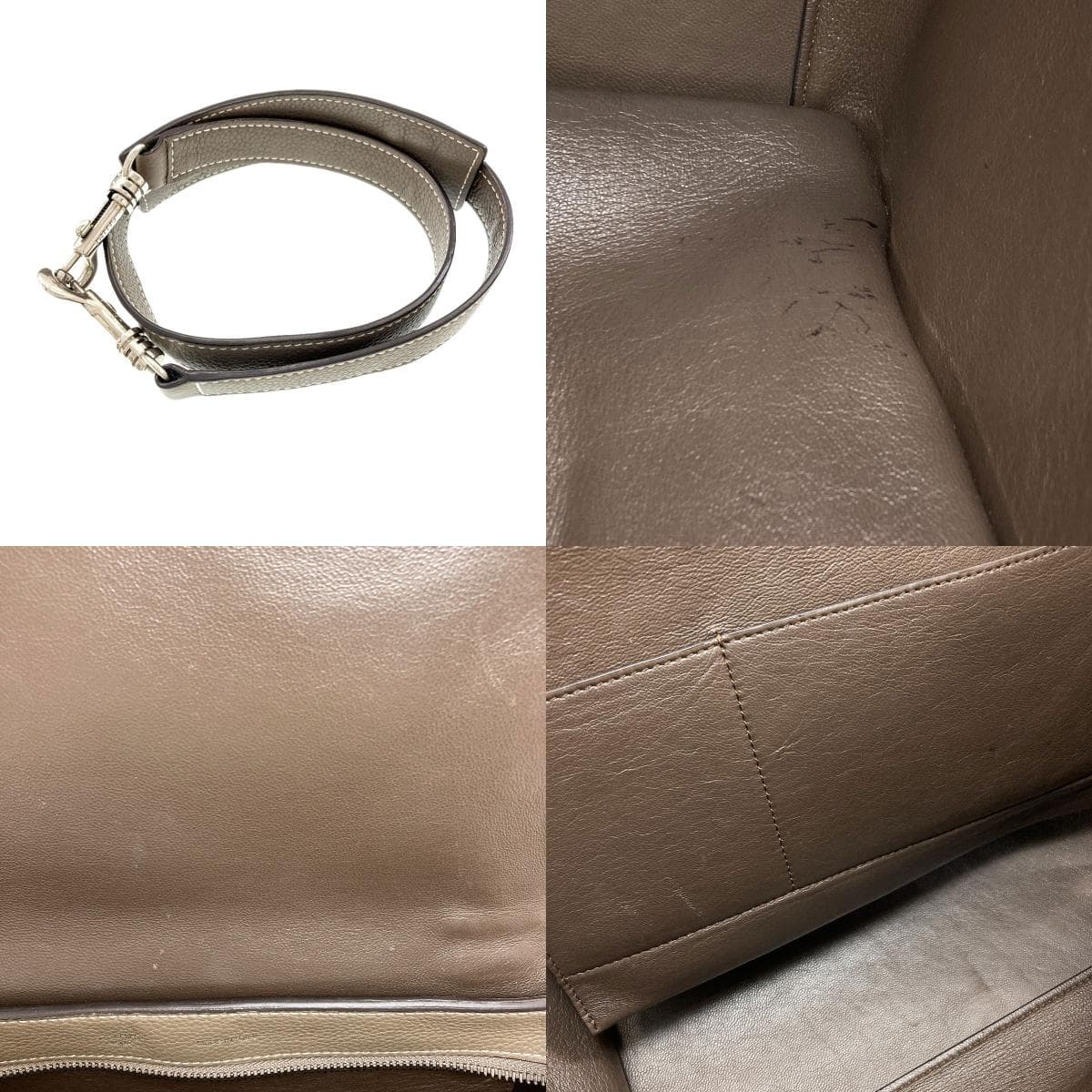 Celine Trapeze 2WAY Handbag Calf/Suede Ladies [Used] [CELINE] 5