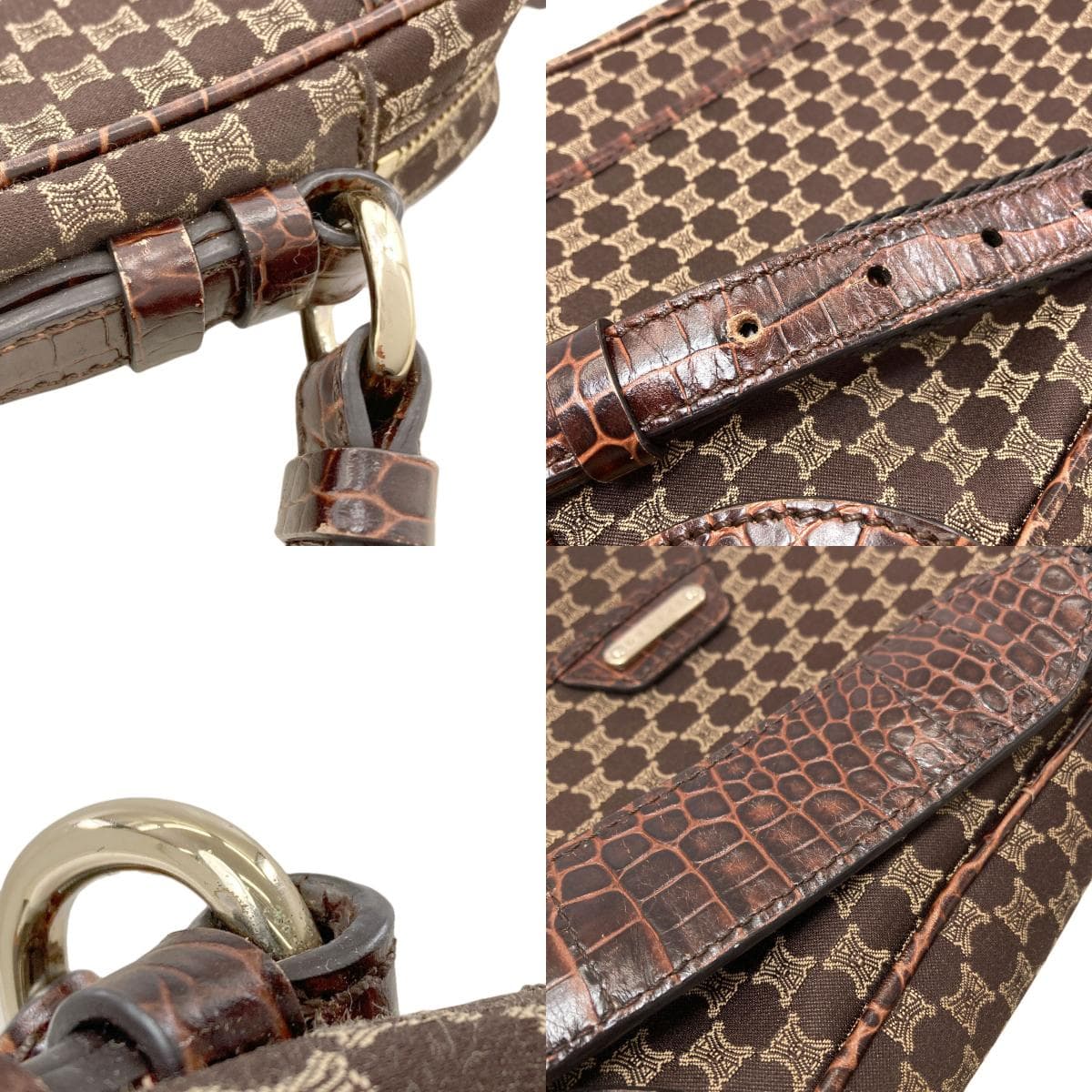 Celine Macadam Pattern Shoulder Bag Canvas Ladies [Used] [CELINE] 8